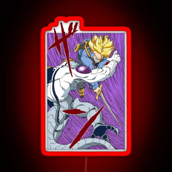 Future Trunks Defeats Frieza RGB Neon Sign