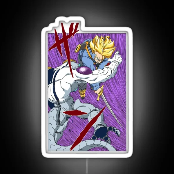 Future Trunks Defeats Frieza RGB Neon Sign