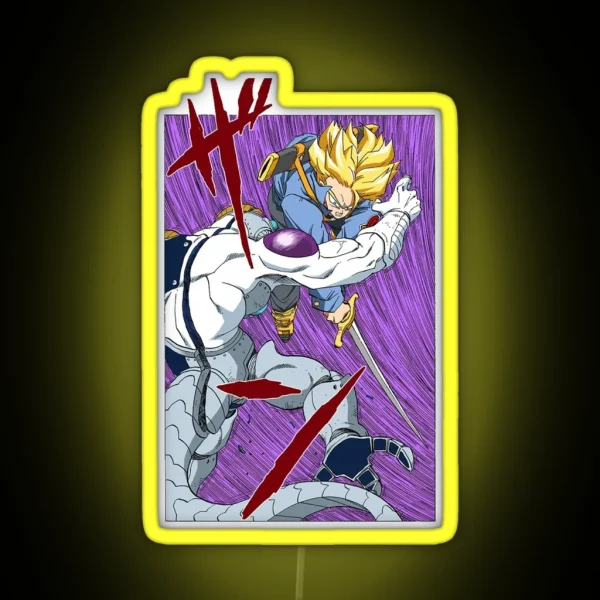 Future Trunks Defeats Frieza RGB Neon Sign