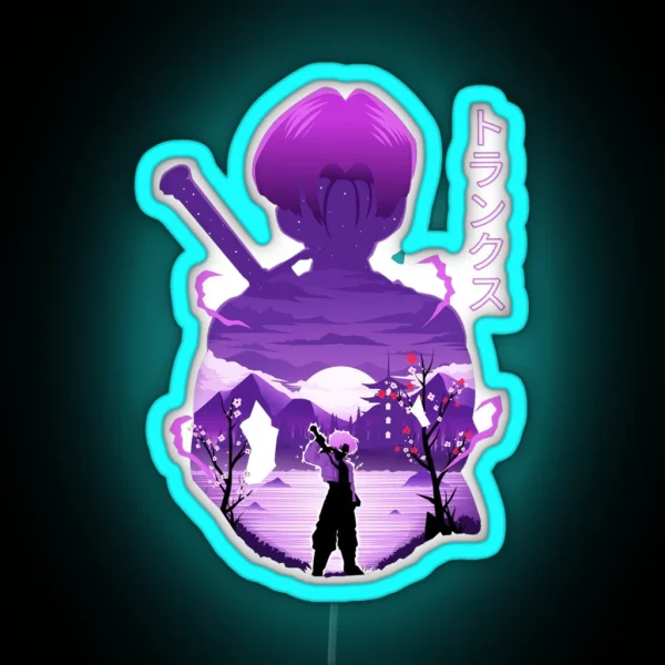 Future Trunks Ukiyo E RGB Neon Sign