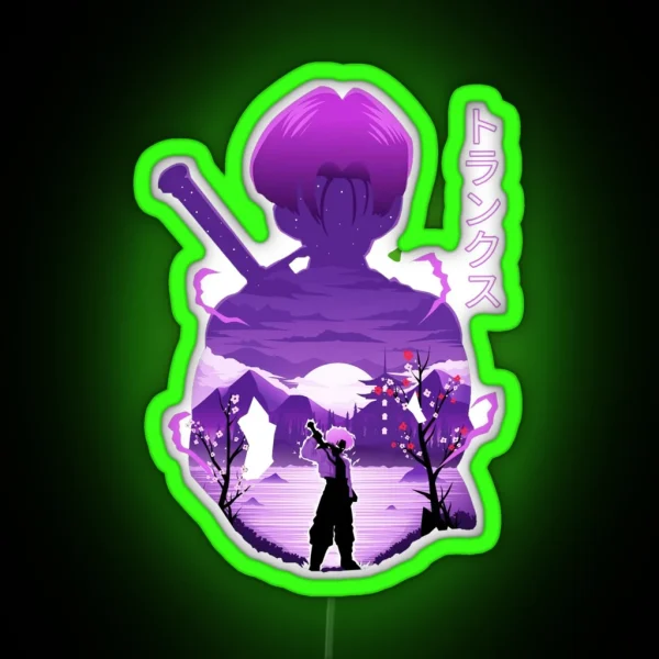 Future Trunks Ukiyo E RGB Neon Sign