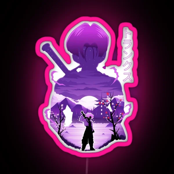 Future Trunks Ukiyo E RGB Neon Sign