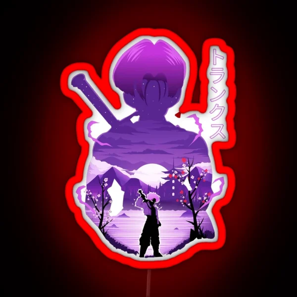 Future Trunks Ukiyo E RGB Neon Sign