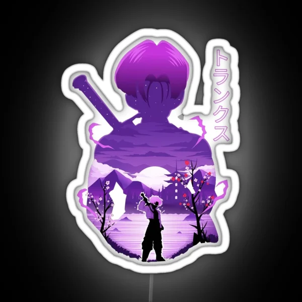 Future Trunks Ukiyo E RGB Neon Sign
