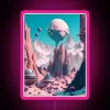 Futuristic City AI Art Aesthetic Sci Fi RGB Neon Sign