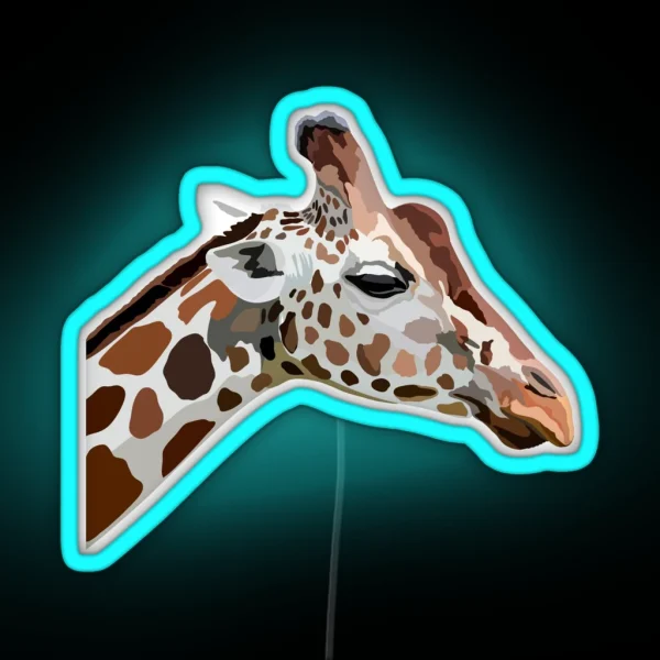 G Is For Giraffe RGB Neon Sign