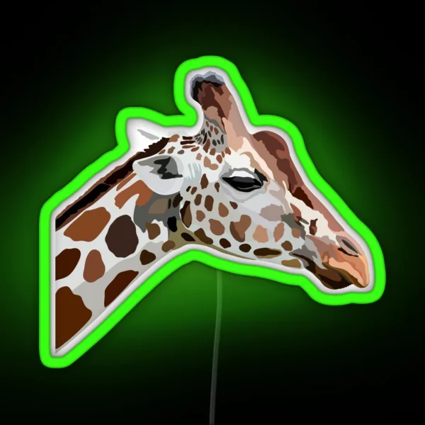 G Is For Giraffe RGB Neon Sign