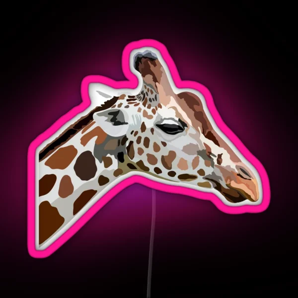 G Is For Giraffe RGB Neon Sign