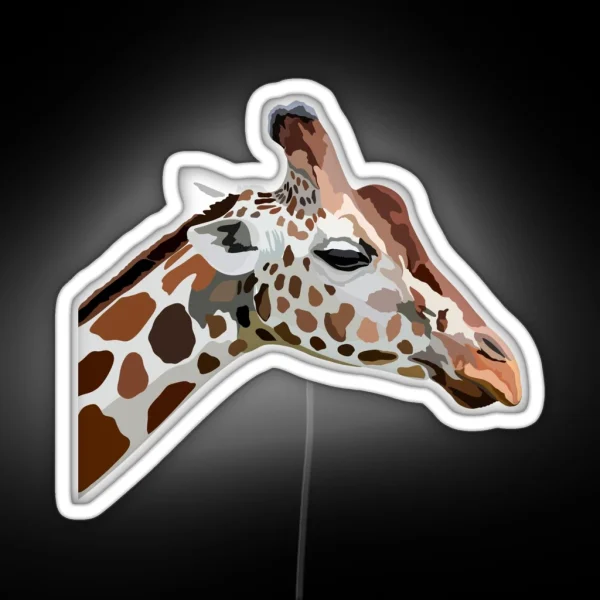 G Is For Giraffe RGB Neon Sign