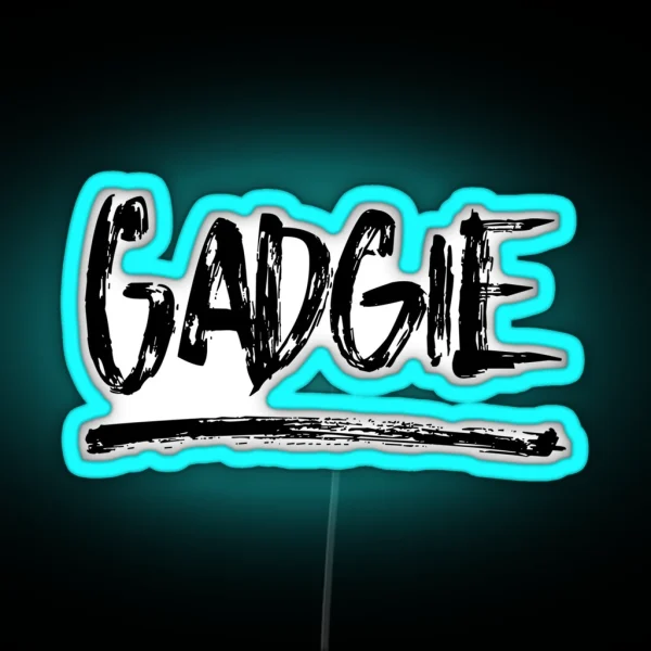 Gadgie Newcastle Geordie Dialect Slang RGB Neon Sign