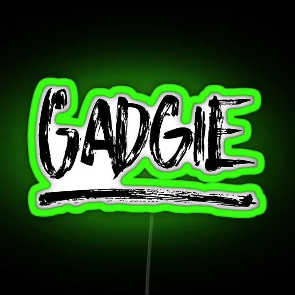 Gadgie Newcastle Geordie Dialect Slang RGB Neon Sign