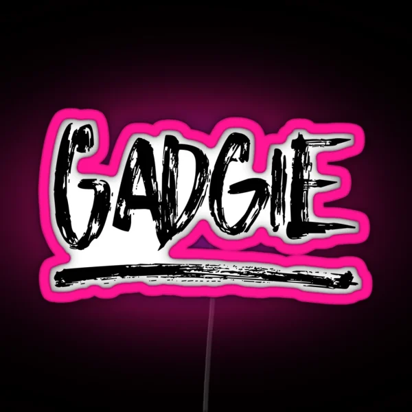 Gadgie Newcastle Geordie Dialect Slang RGB Neon Sign