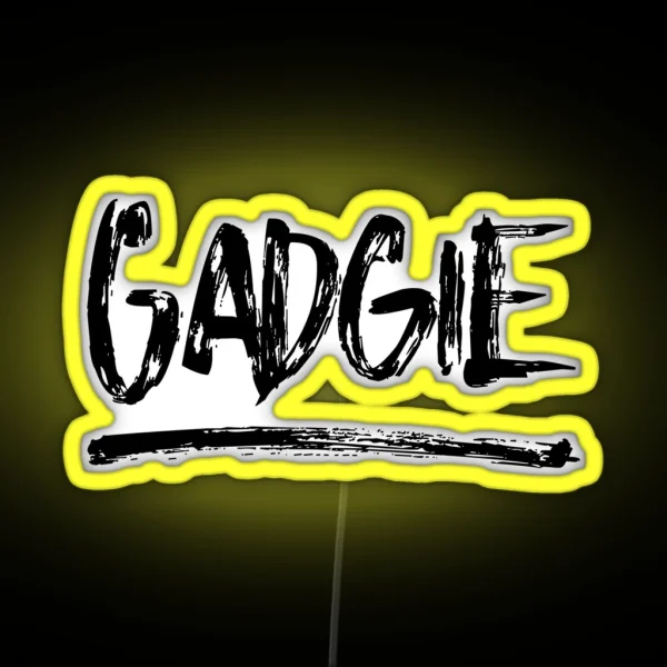 Gadgie Newcastle Geordie Dialect Slang RGB Neon Sign