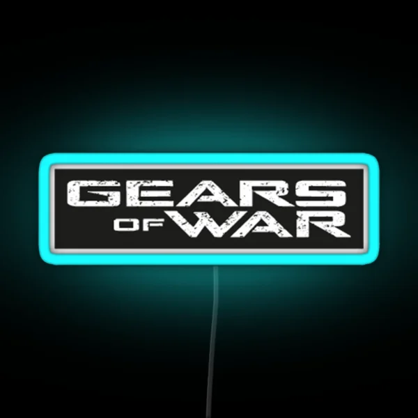 Gag Gears Of War Settlers Gears Of War Of Catan Gears RGB Neon Sign