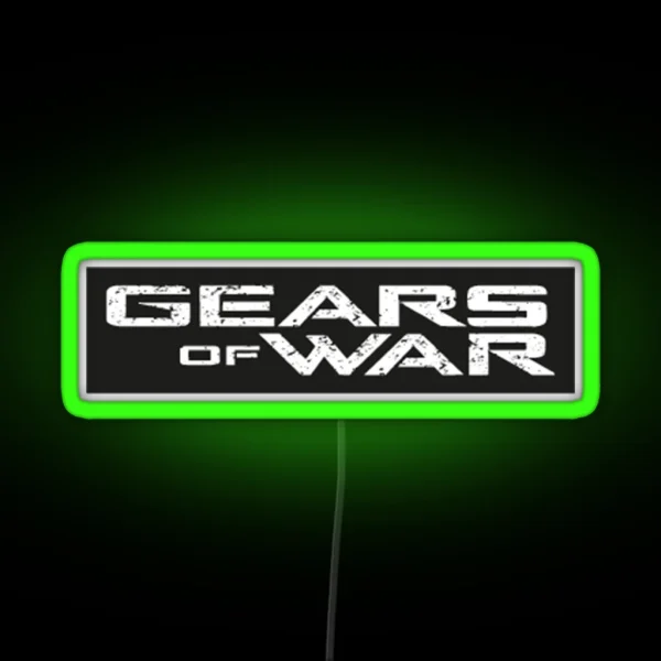 Gag Gears Of War Settlers Gears Of War Of Catan Gears RGB Neon Sign