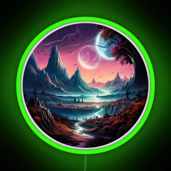 Galactic Landscape 2 RGB Neon Sign