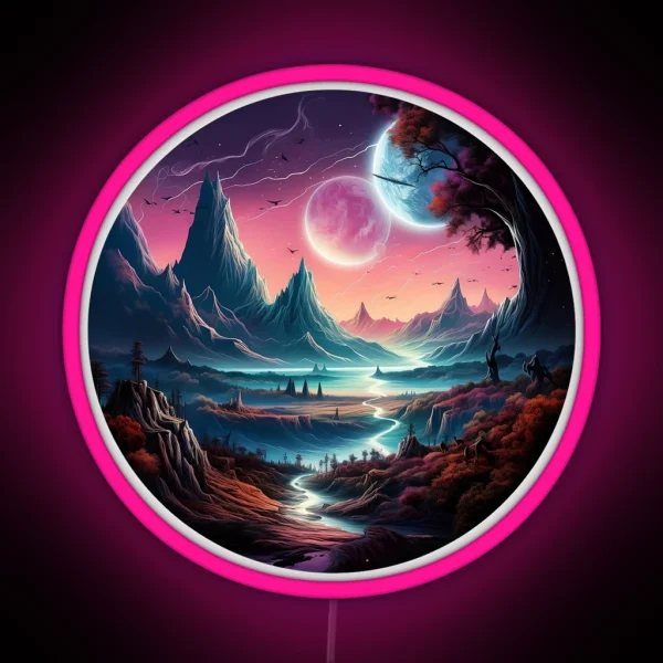 Galactic Landscape 2 RGB Neon Sign