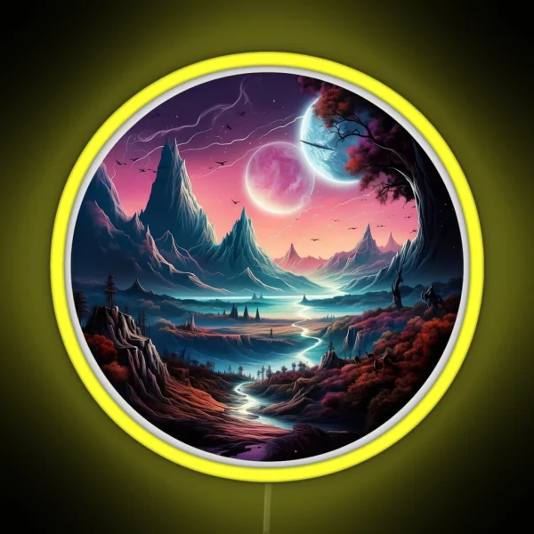 Galactic Landscape 2 RGB Neon Sign