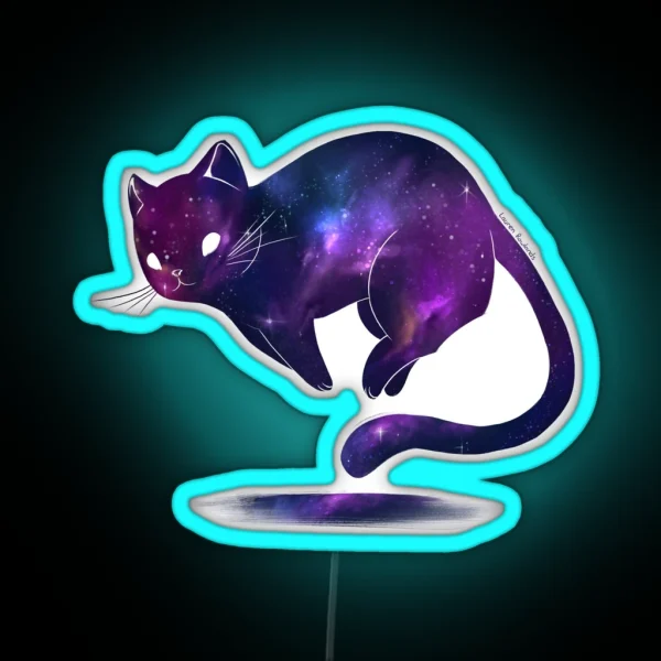 Galaxy Cat RGB Neon Sign