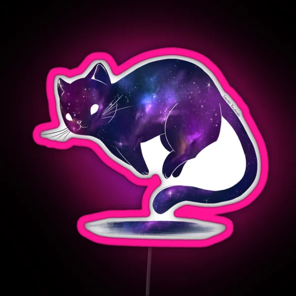 Galaxy Cat RGB Neon Sign