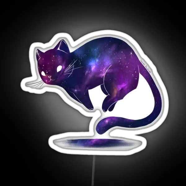 Galaxy Cat RGB Neon Sign