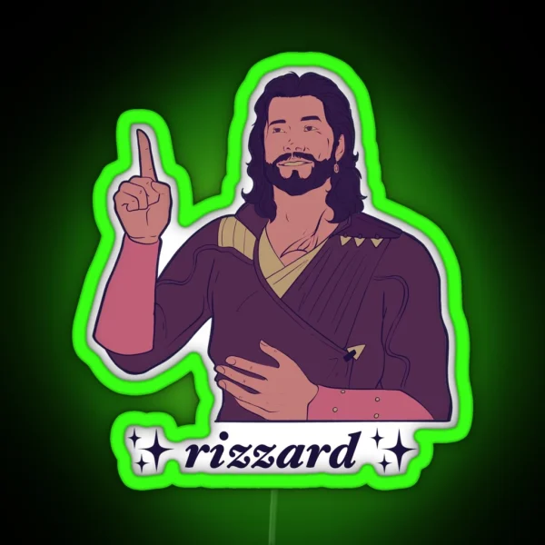 Gale Dekarios Rizzard Of Waterdeep RGB Neon Sign