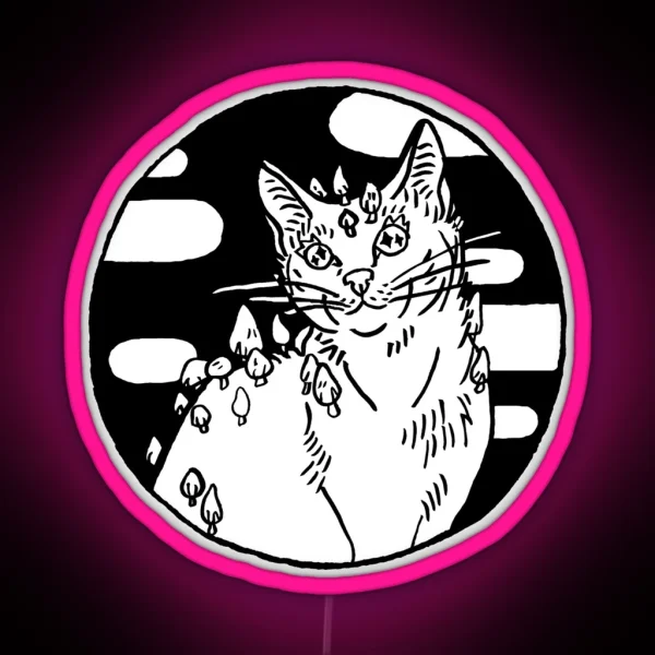 Galileo The Mushroom Cat RGB Neon Sign