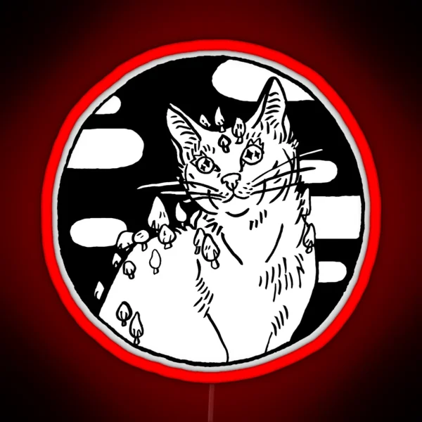 Galileo The Mushroom Cat RGB Neon Sign