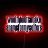 Gambit Make A Name For Myself RGB Neon Sign - Image 2