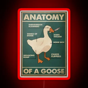 Game Anatomy Of Goose Poster RGB Neon Sign