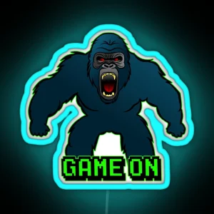 Game On Ape RGB Neon Sign