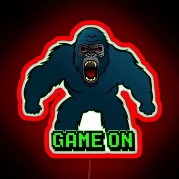 Game On Ape RGB Neon Sign