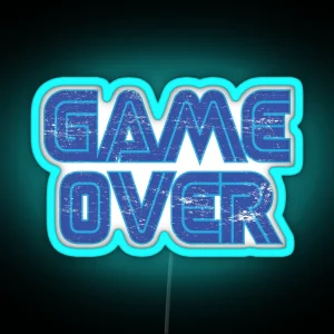 Game Over 2 RGB Neon Sign