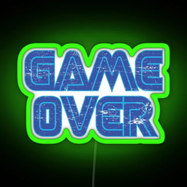 Game Over 2 RGB Neon Sign