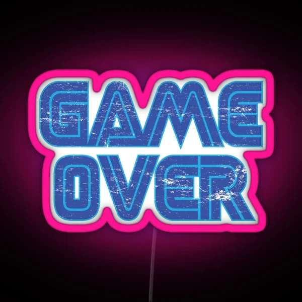 Game Over 2 RGB Neon Sign
