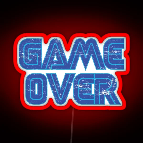 Game Over 2 RGB Neon Sign