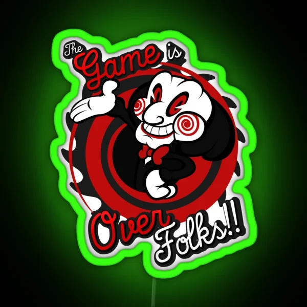 Game Over Folks RGB Neon Sign
