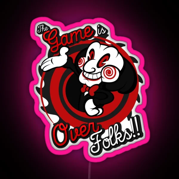 Game Over Folks RGB Neon Sign