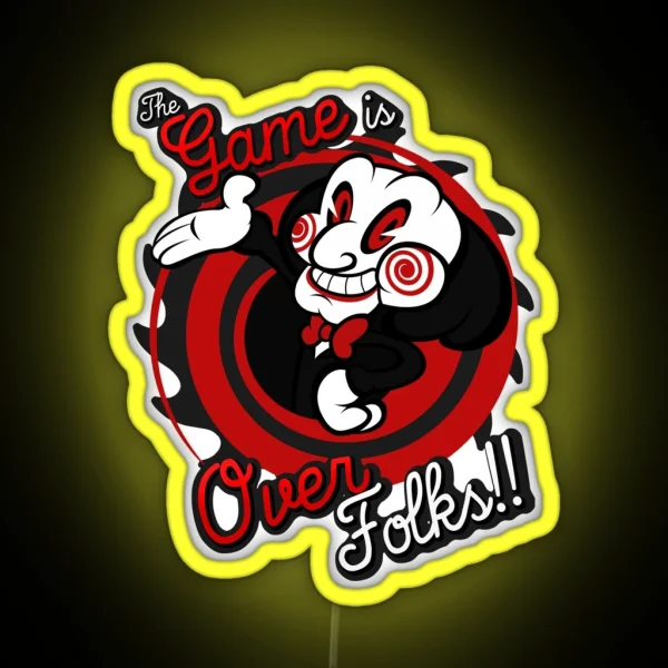 Game Over Folks RGB Neon Sign