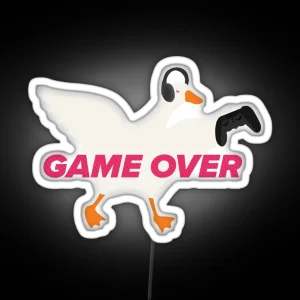 Game Over Goose RGB Neon Sign