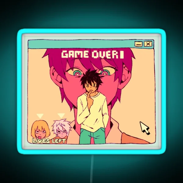 Game Over L RGB Neon Sign