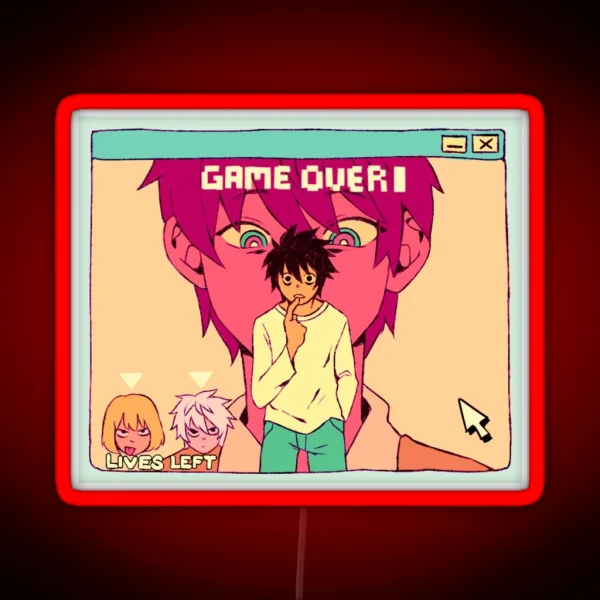 Game Over L RGB Neon Sign