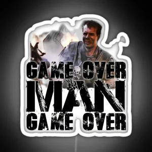 Game Over Man Game Over RGB Neon Sign