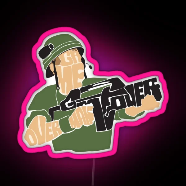 Game Over Man Game Over RGB Neon Sign