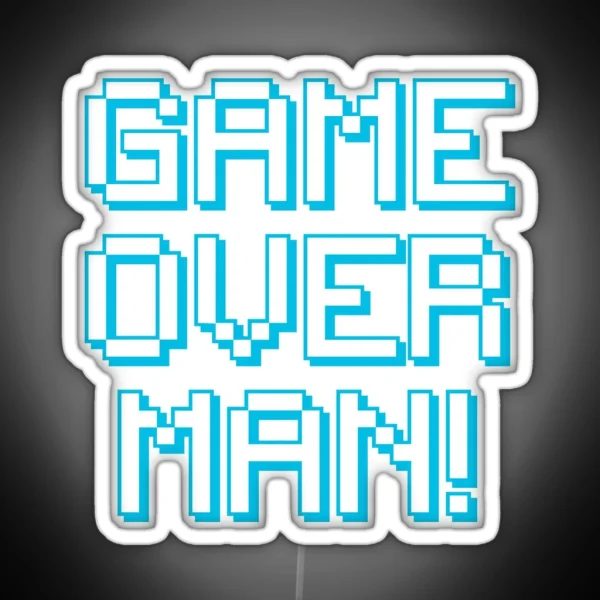 Game Over Man RGB Neon Sign