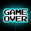 Game Over Over Game Lost Black Text RGB Neon Sign - Image 2