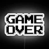 Game Over Over Game Lost Black Text RGB Neon Sign - Image 4