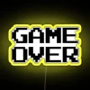 Game Over Over Game Lost Black Text RGB Neon Sign - Image 5