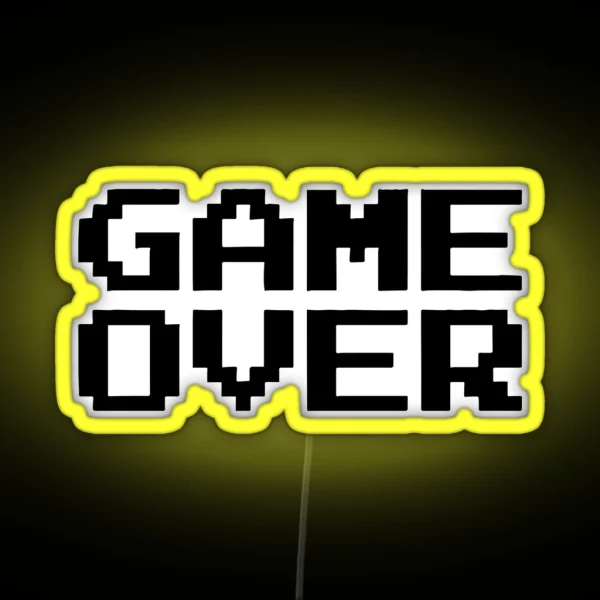 Game Over RGB Neon Sign