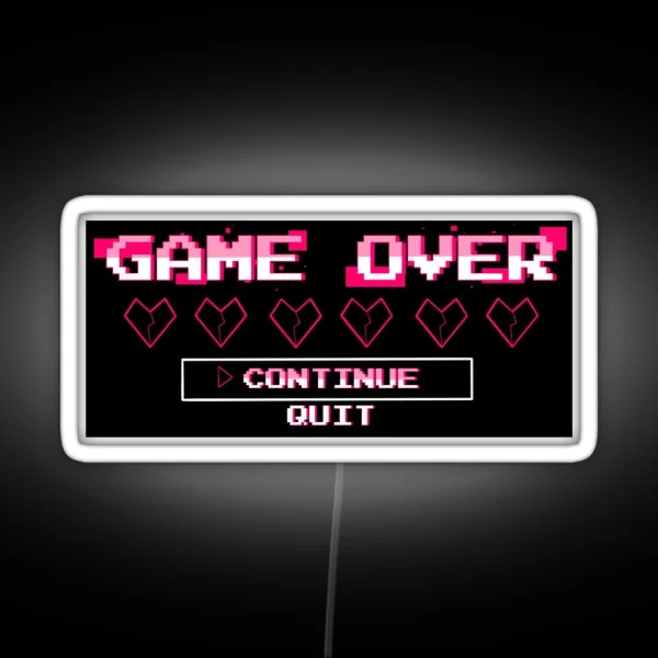 Game Over RGB Neon Sign